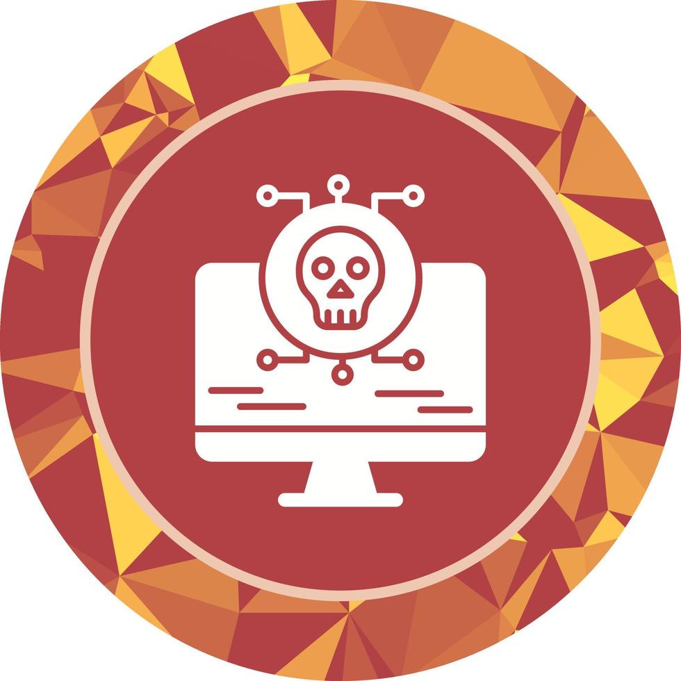 icono de vector de ataque de virus