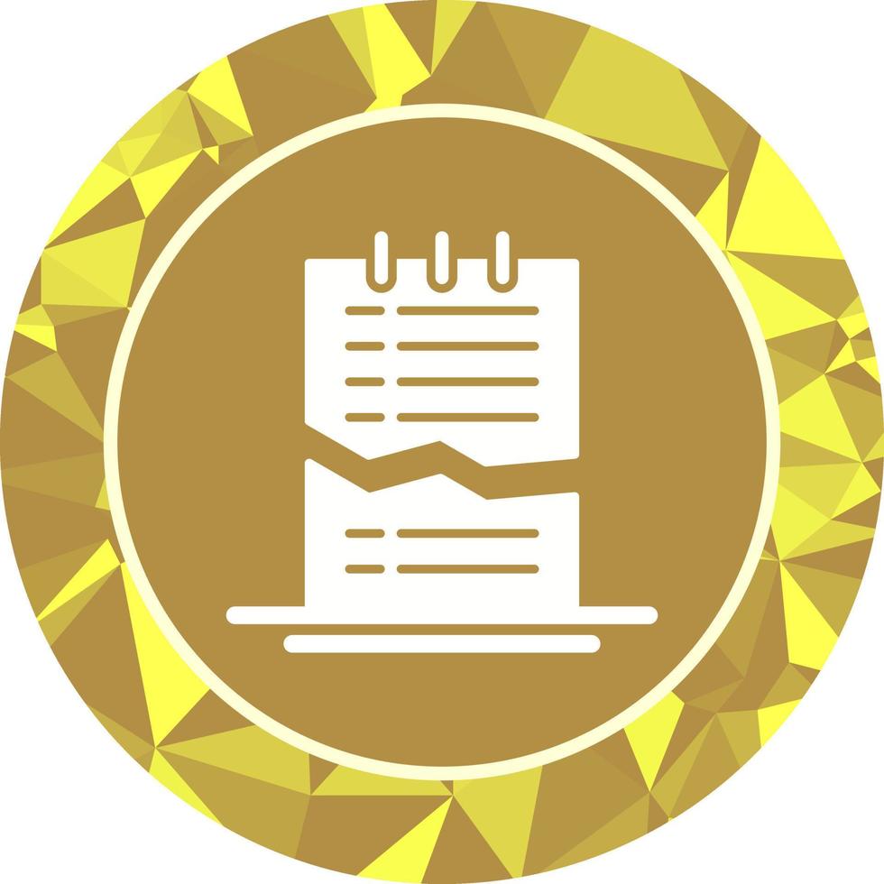 Corrupted List Vector Icon