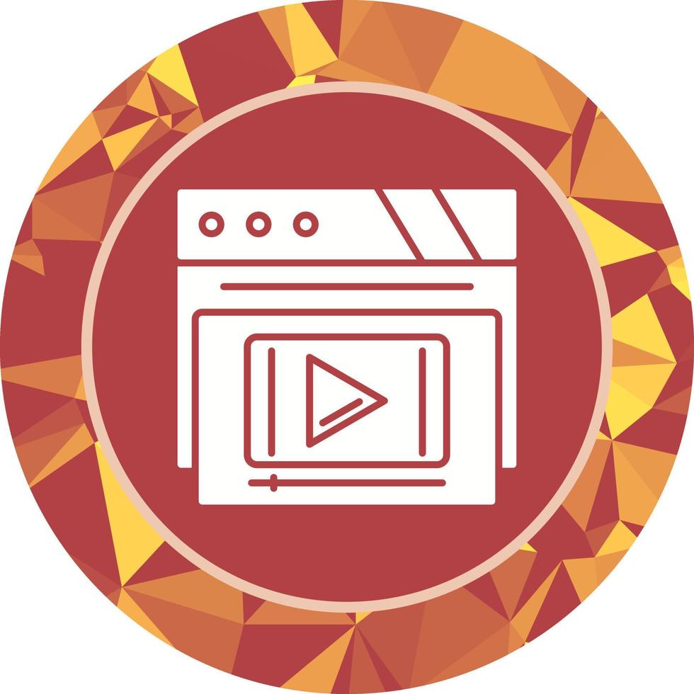 Video Player Vector Icon