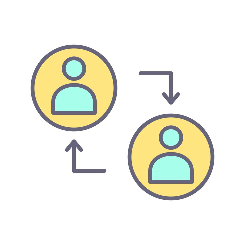 Connected Profiles Vector Icon