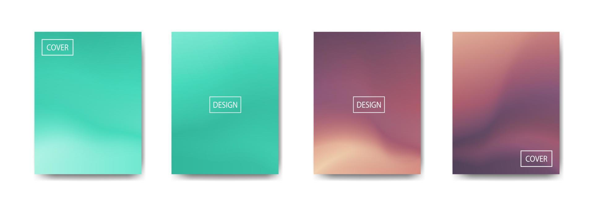 set of abstract background with beautiful gradation color, colorful background for poster flyer banner backdrop.vertical banner.cool fluid background vector illustration