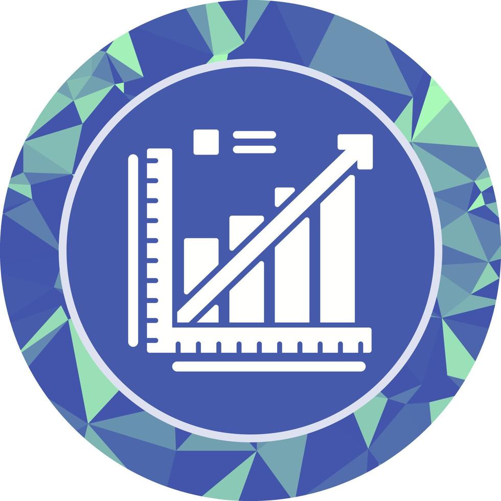 Line Graph Vector Icon
