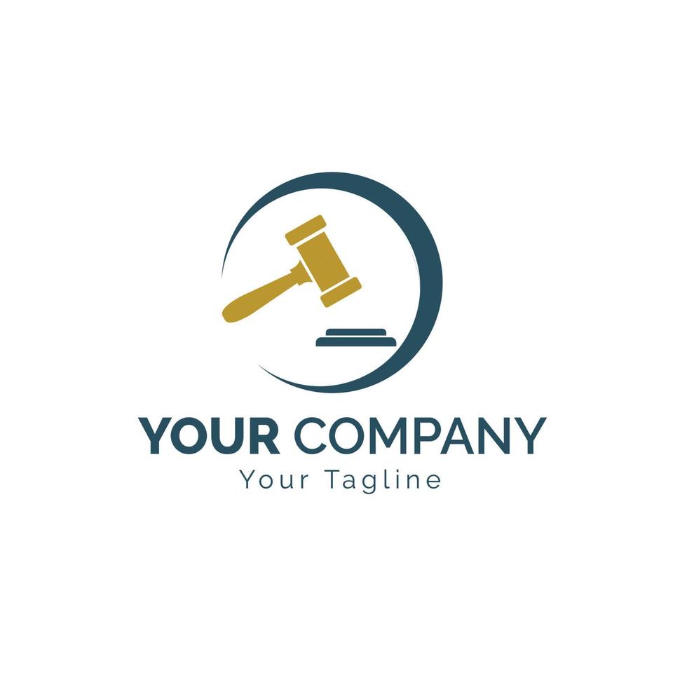 Law firm logo design template Pro Vector