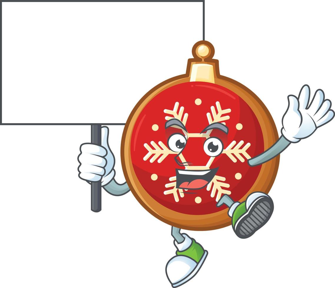 Red Christmas Ball Cookies vector