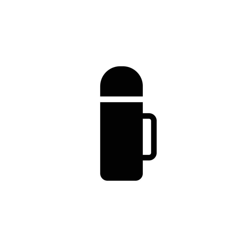 Thermos simple flat icon vector illustration