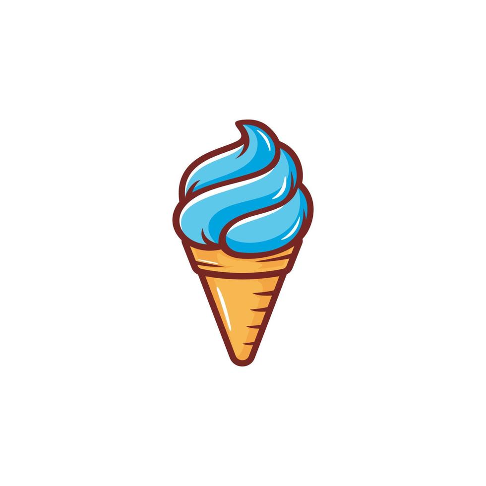 Ilustración de vector de icono de helado