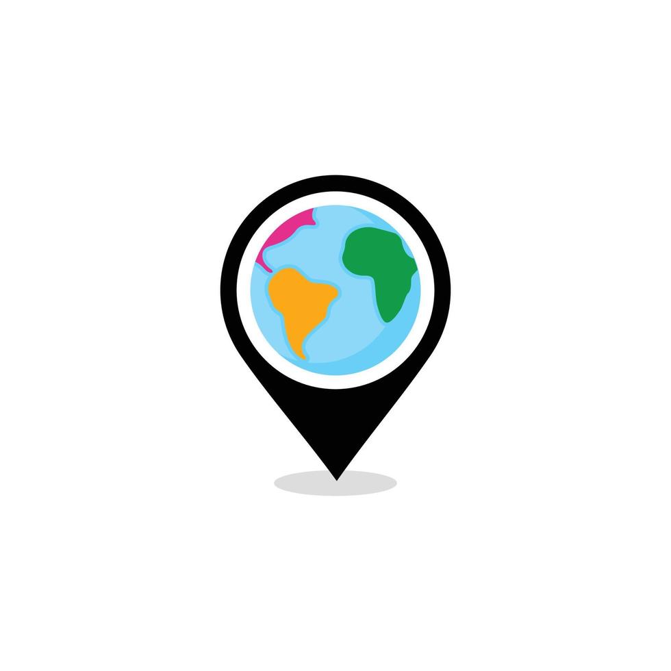 Location pin. Map pin icon design vector