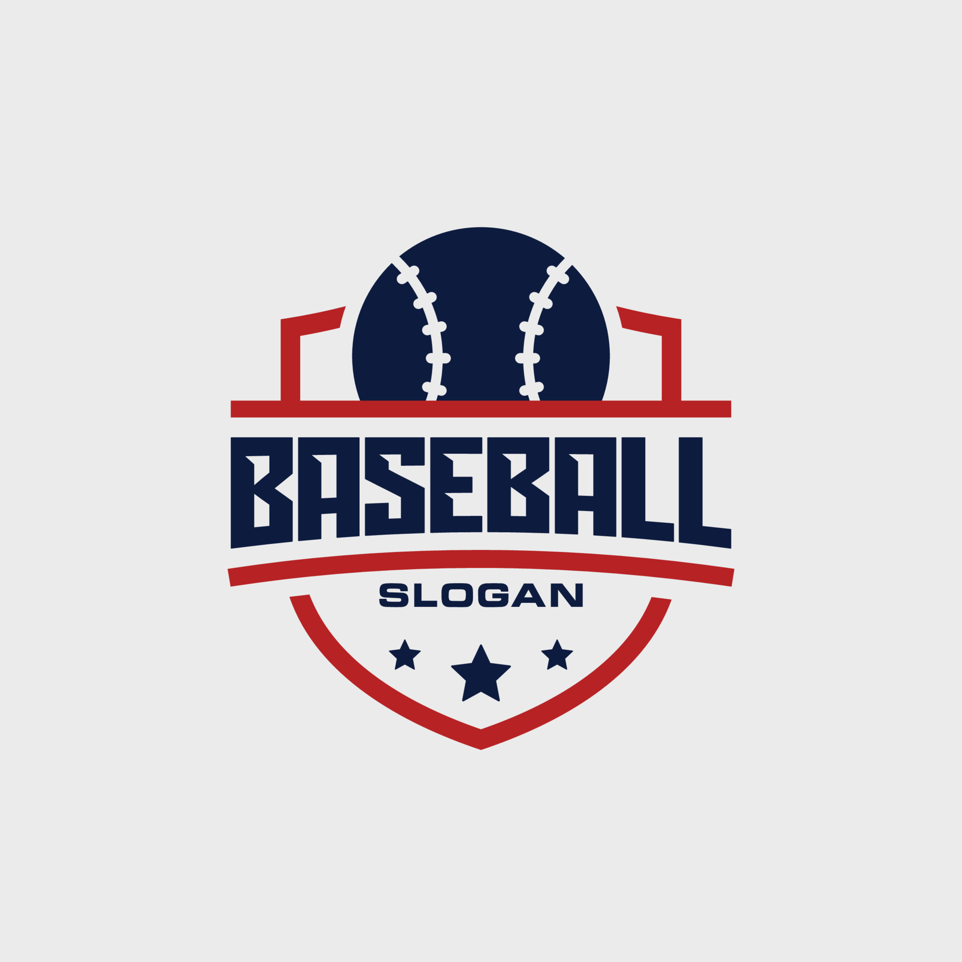 Baseball team emblem logo design vector illustration 18937570 Vector ...