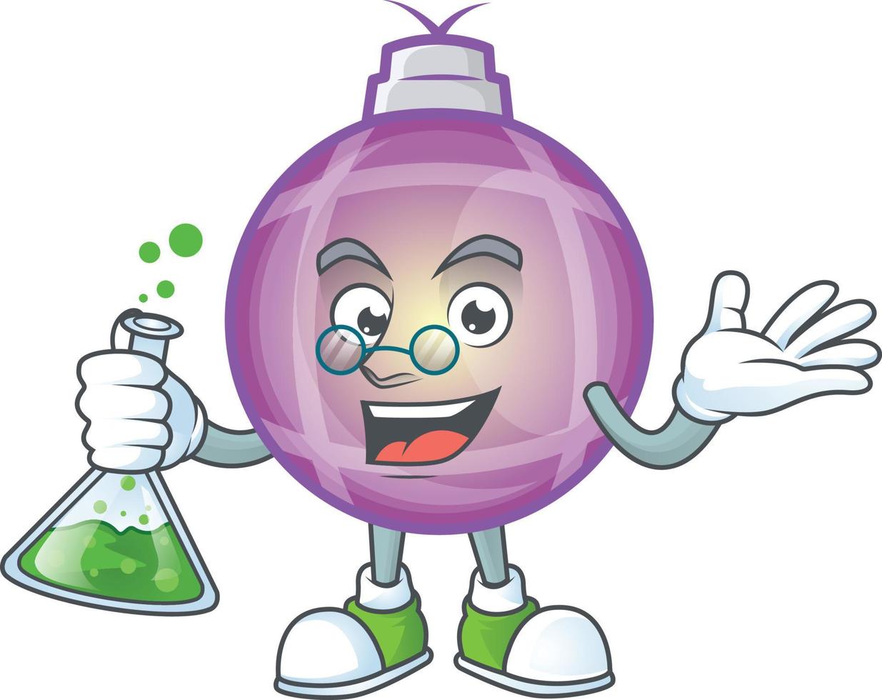 Purple Christmas Bulb vector