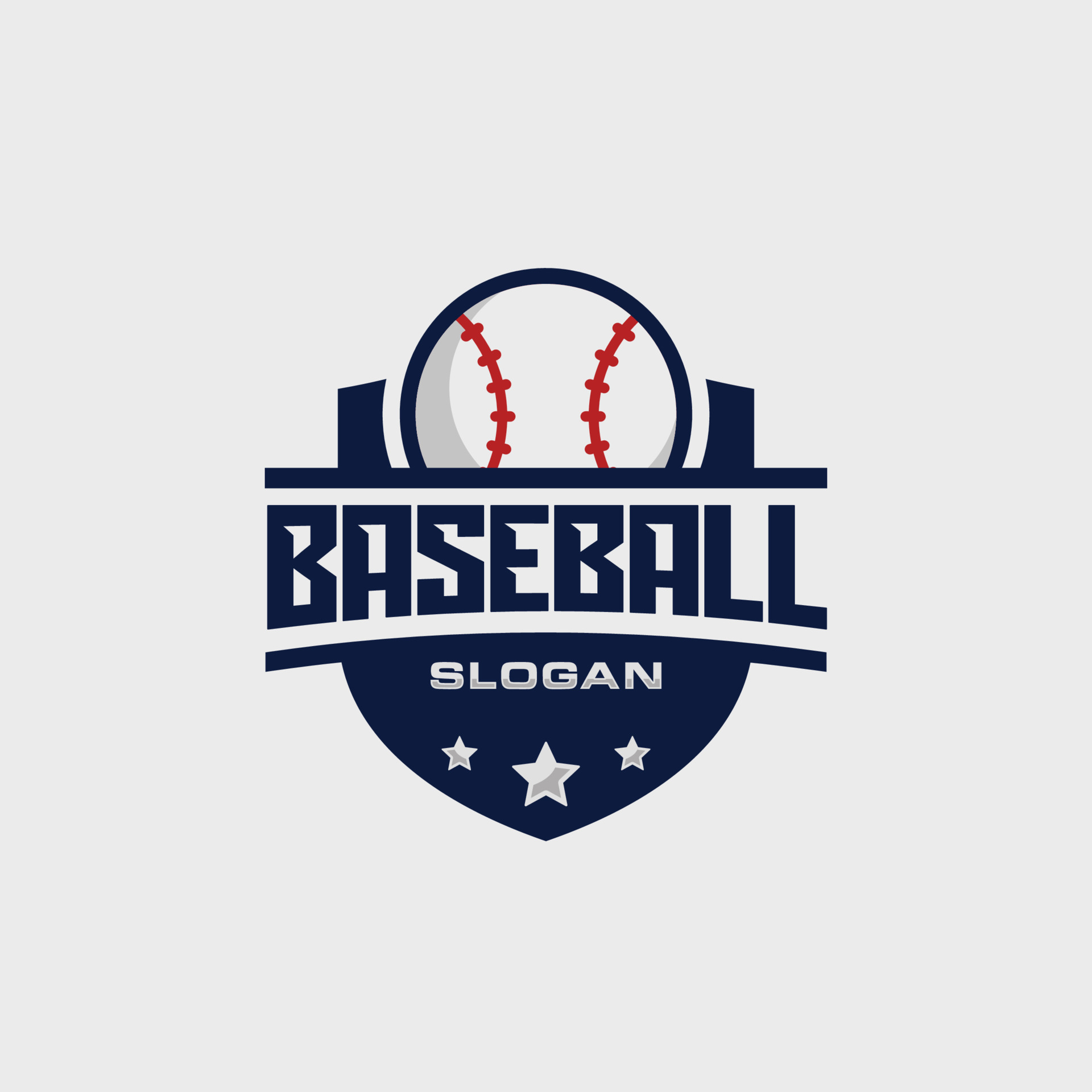 Baseball team emblem logo design vector illustration 18937731 Vector ...