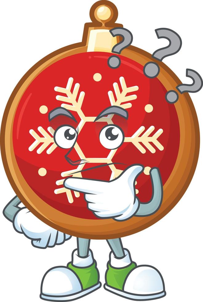 Red Christmas Ball Cookies vector