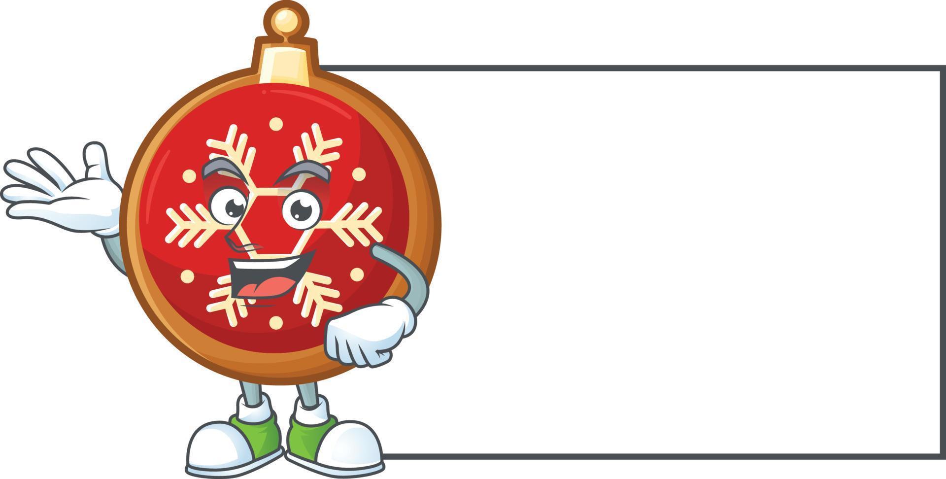 Red Christmas Ball Cookies vector