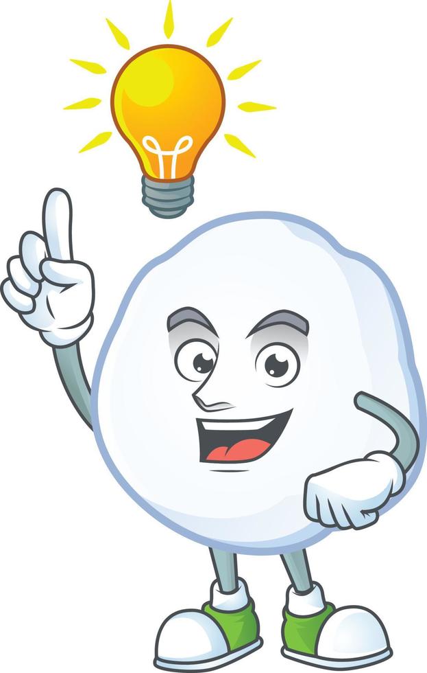 Snowball cartoon mascot style vector