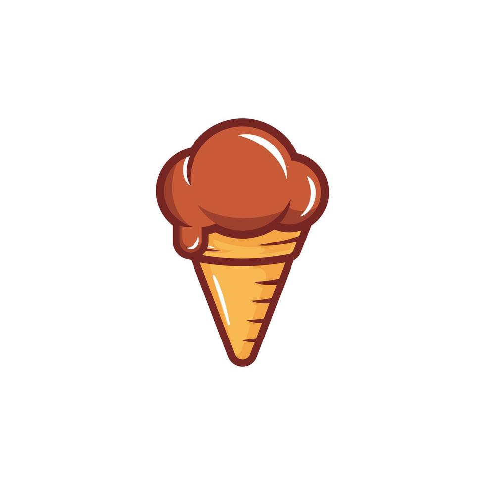 Ilustración de vector de icono de helado