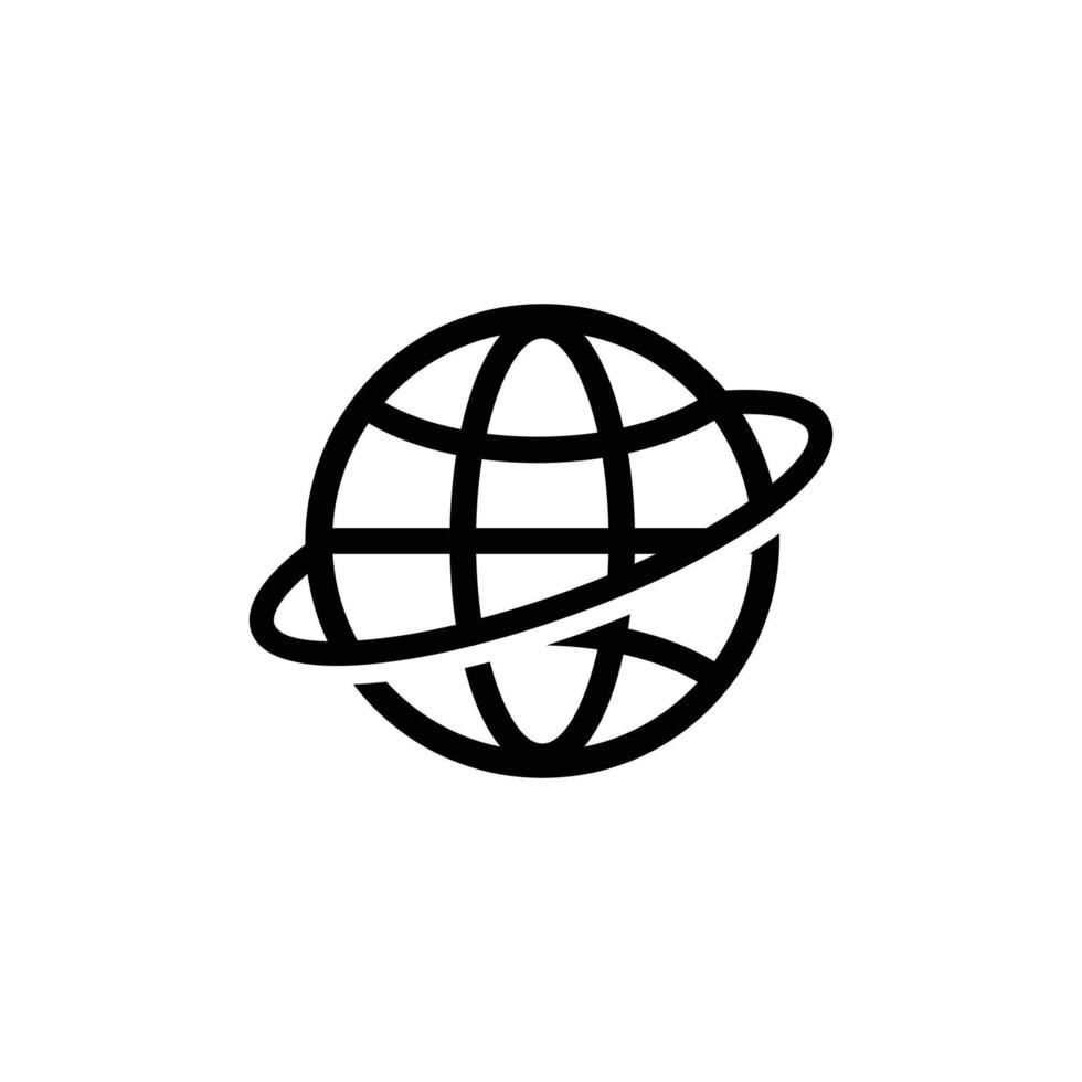 Earth globe icon vector illustration