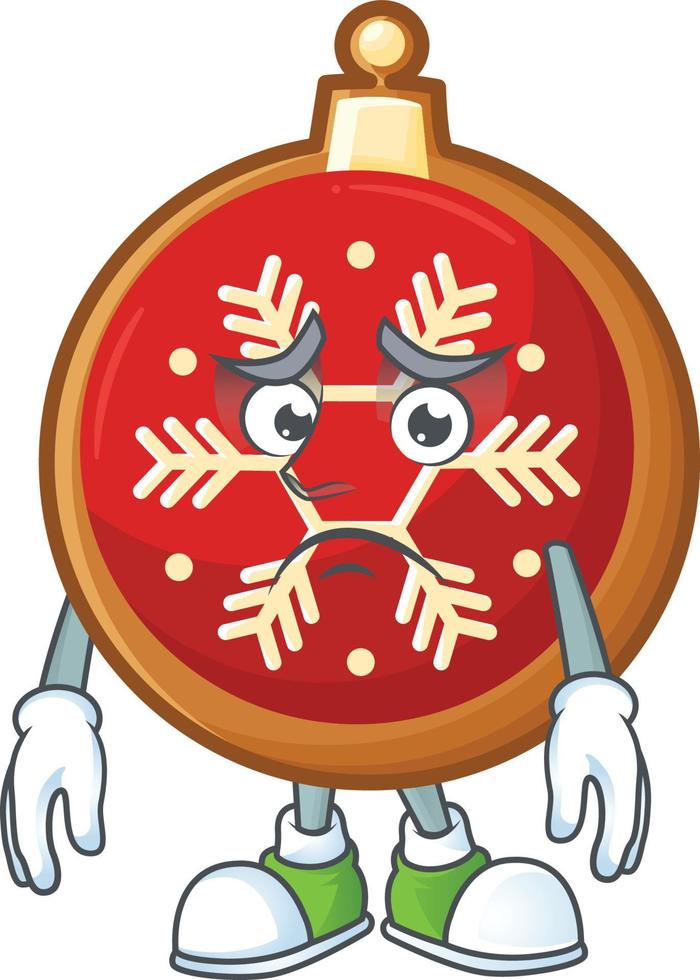 Red Christmas Ball Cookies vector