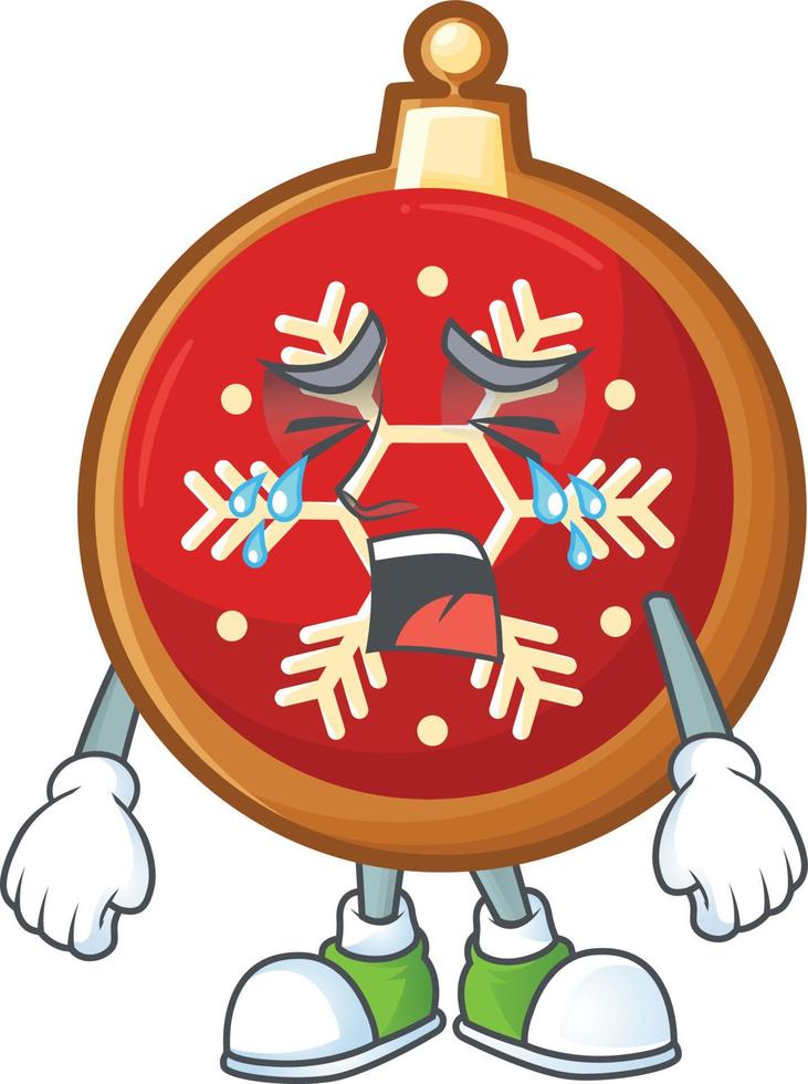Red Christmas Ball Cookies vector