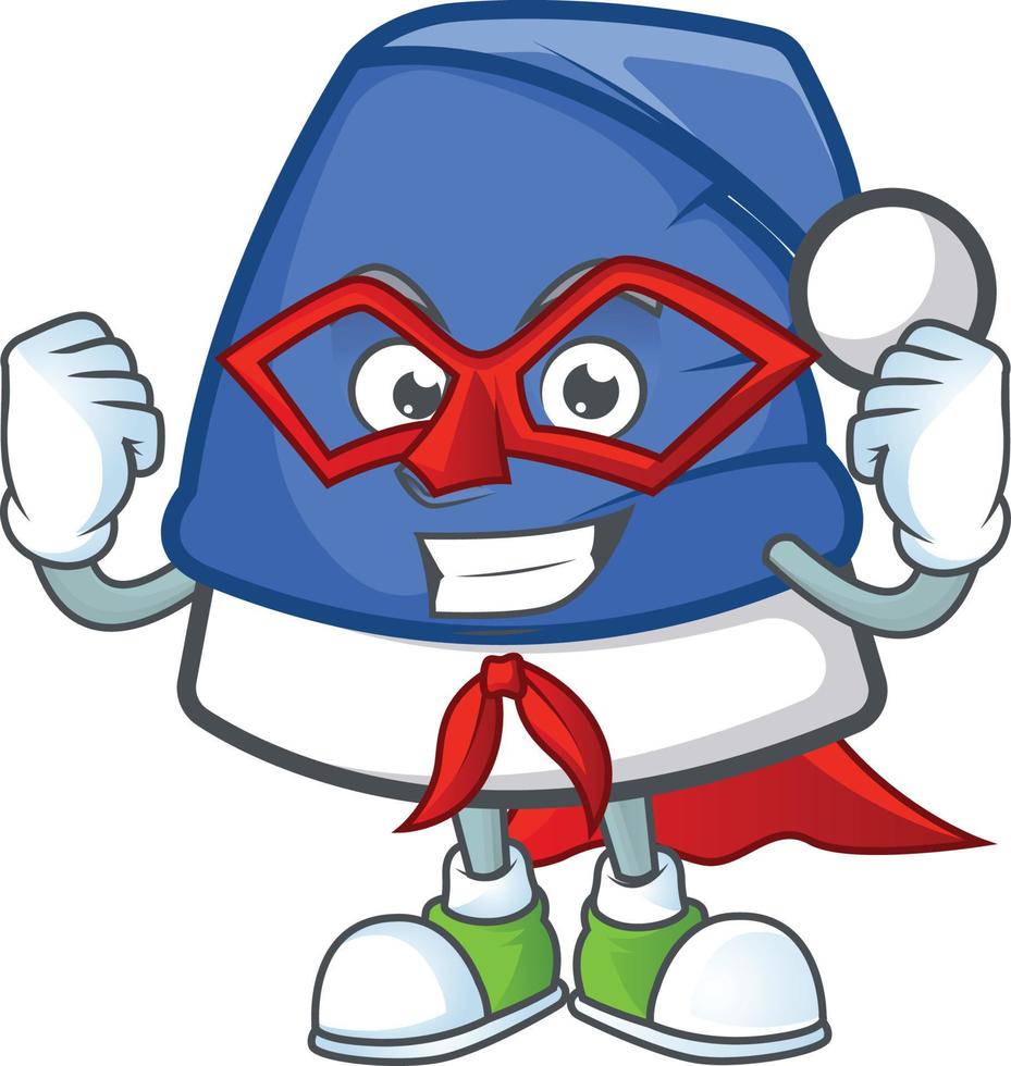 Blue Christmas Hat Cartoon vector