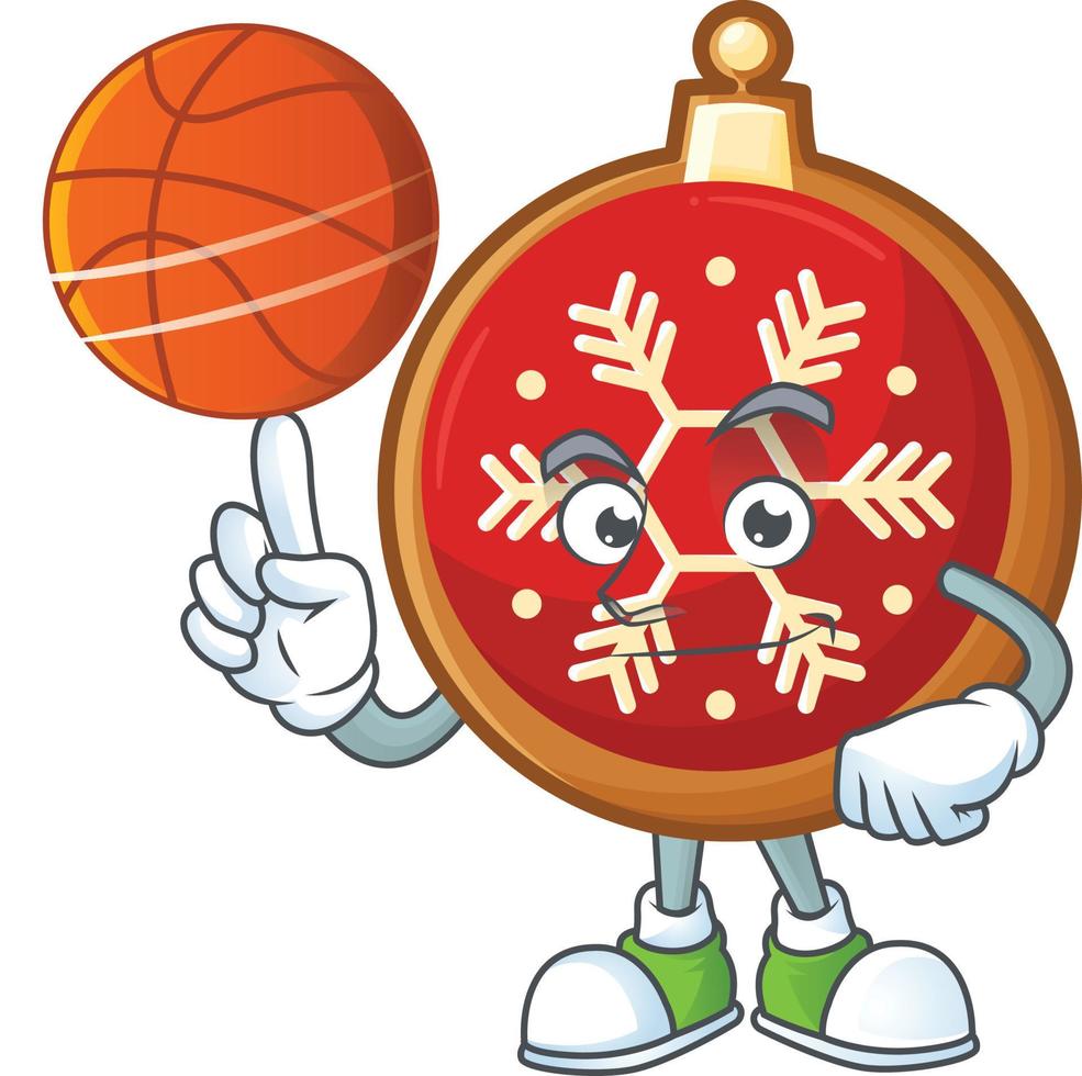 Red Christmas Ball Cookies vector