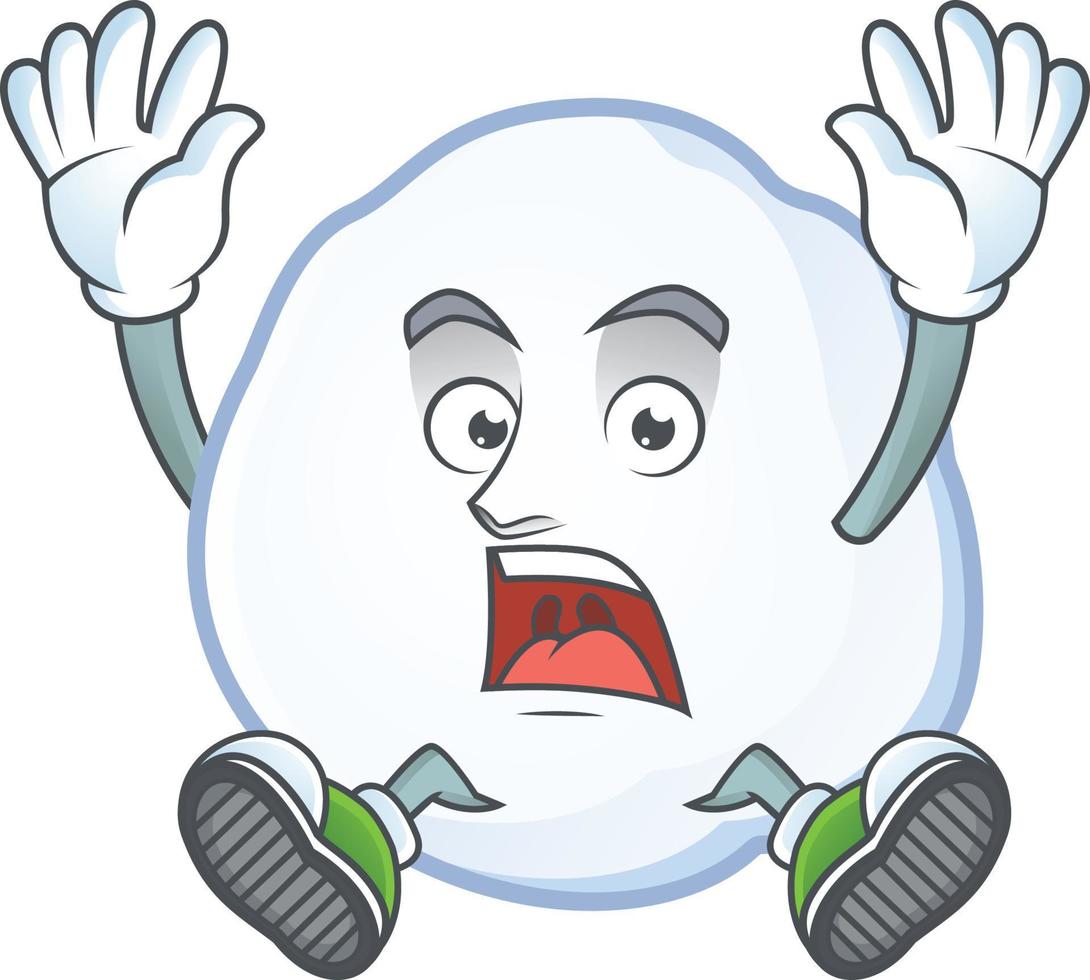 Snowball cartoon mascot style vector