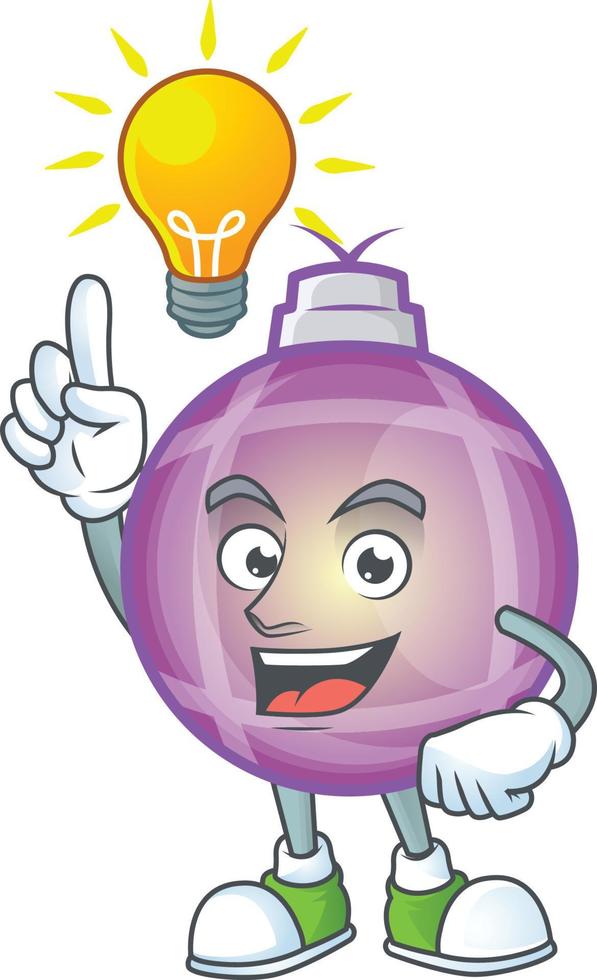 Purple Christmas Bulb vector