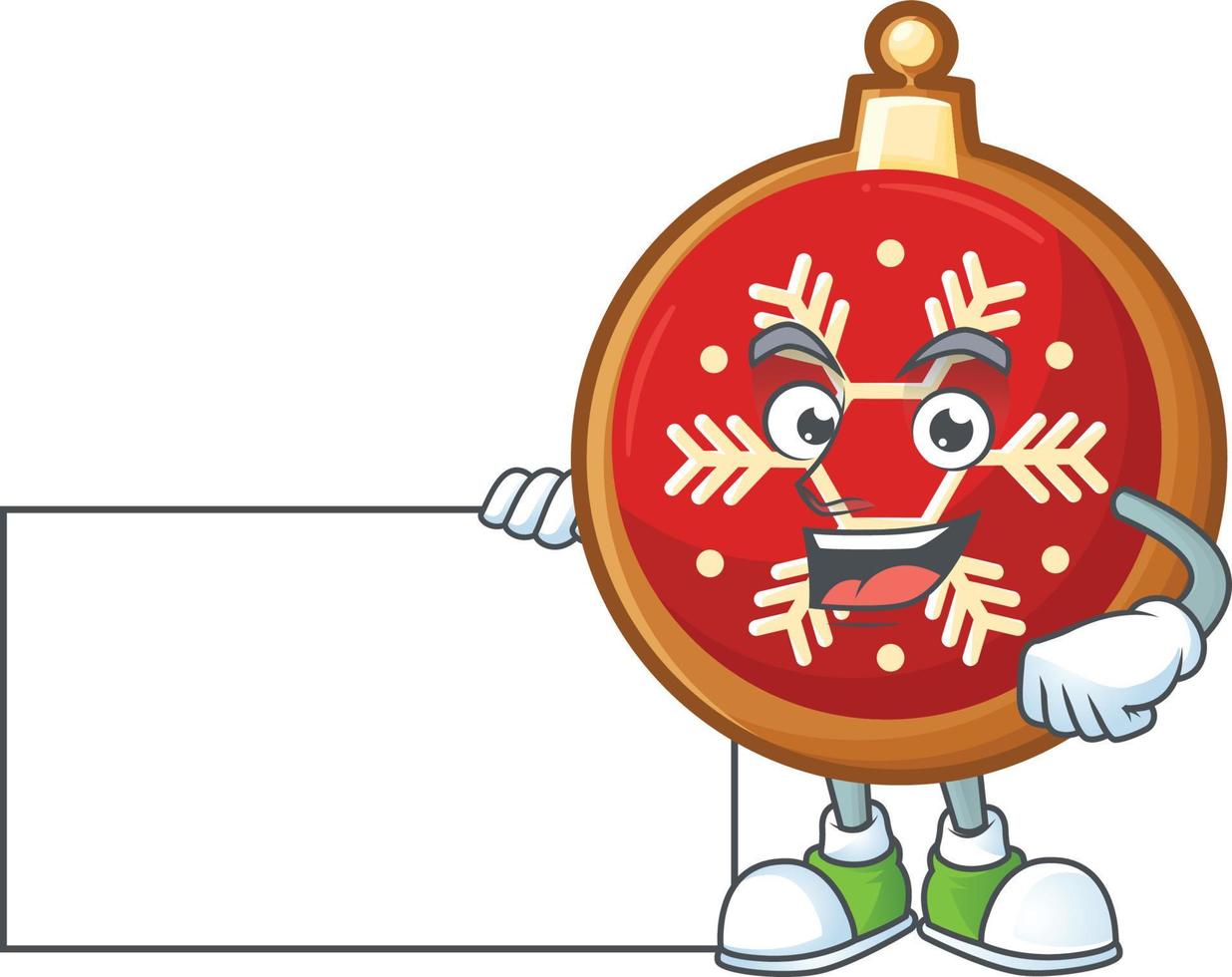 Red Christmas Ball Cookies vector