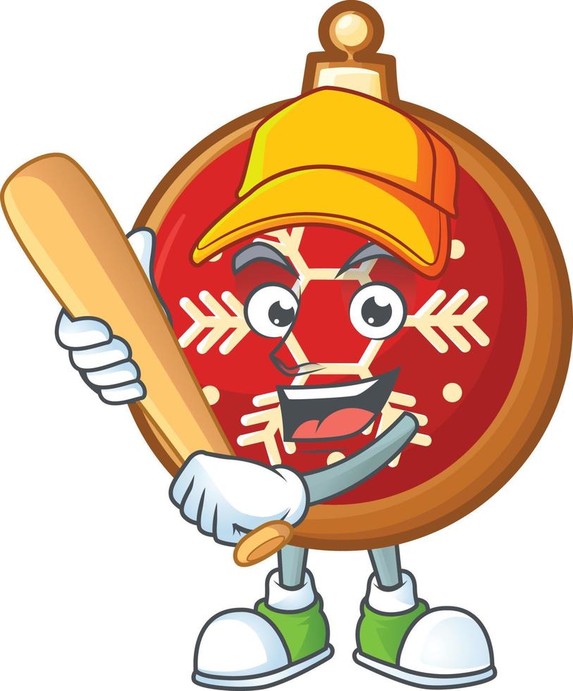 Red Christmas Ball Cookies vector