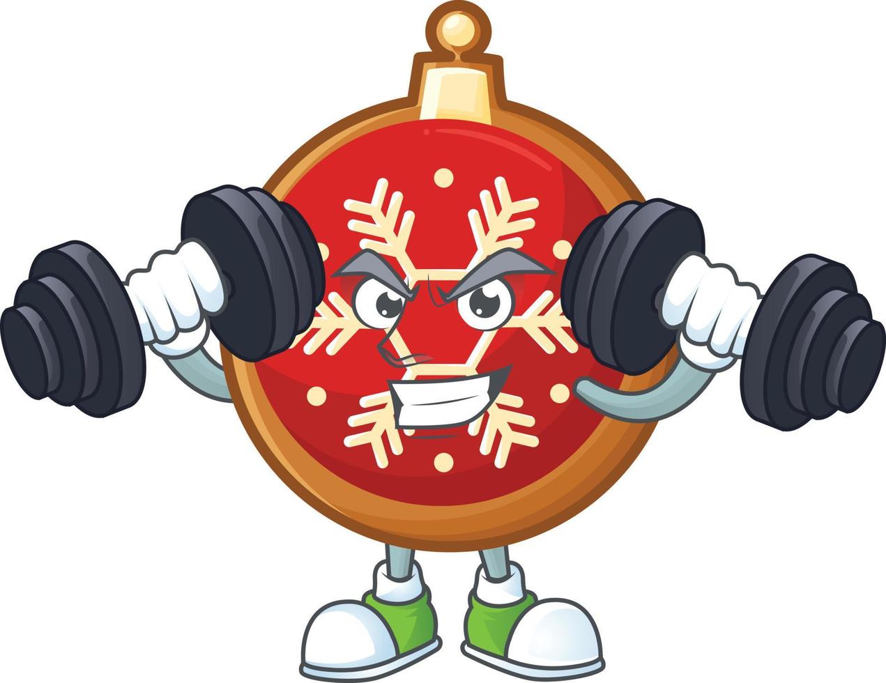 Red Christmas Ball Cookies vector