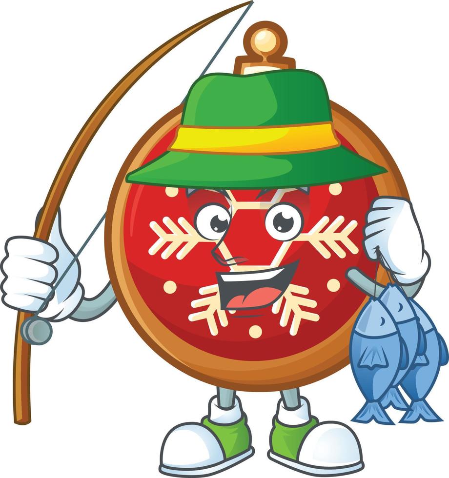 Red Christmas Ball Cookies vector