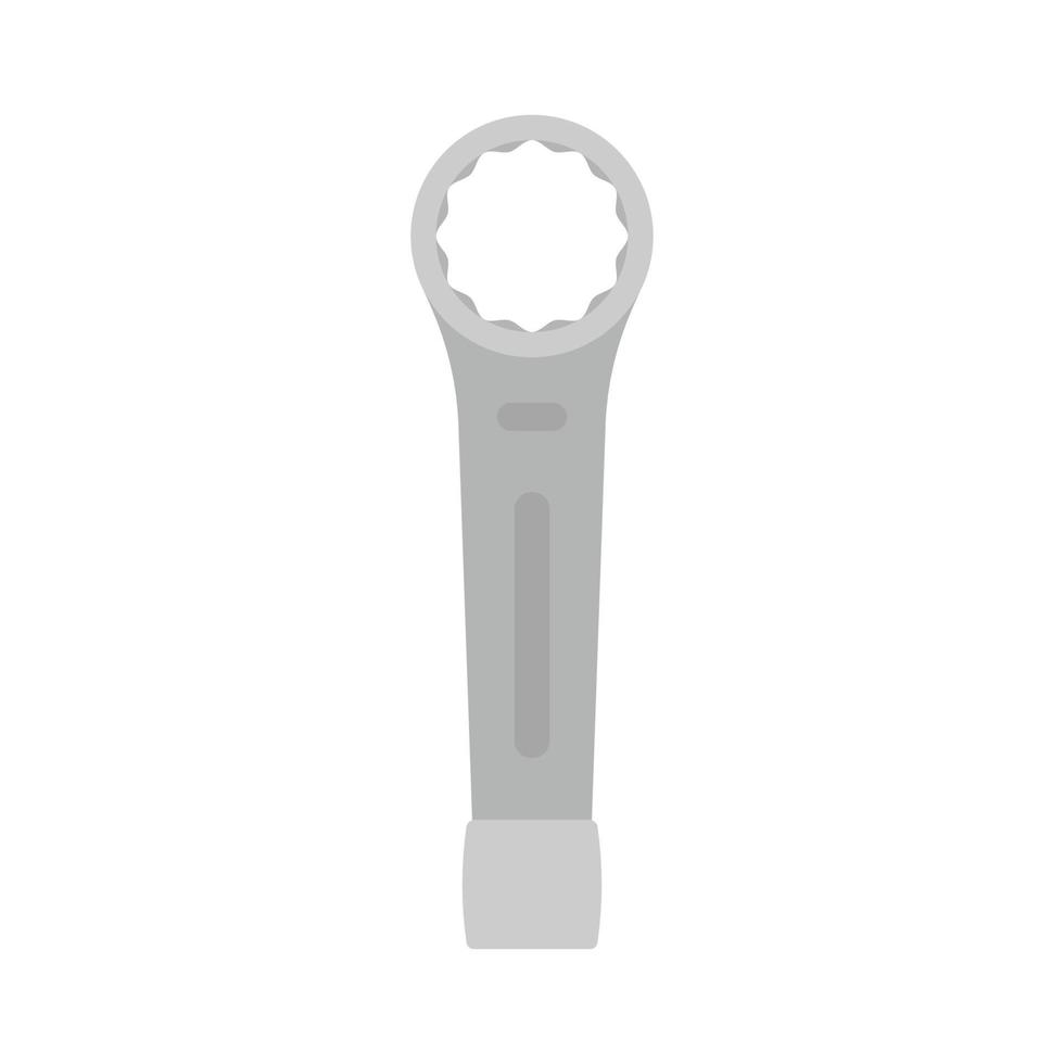 Wrench Flat Illustration. Clean Icon Design Element on Isolated White Background vector