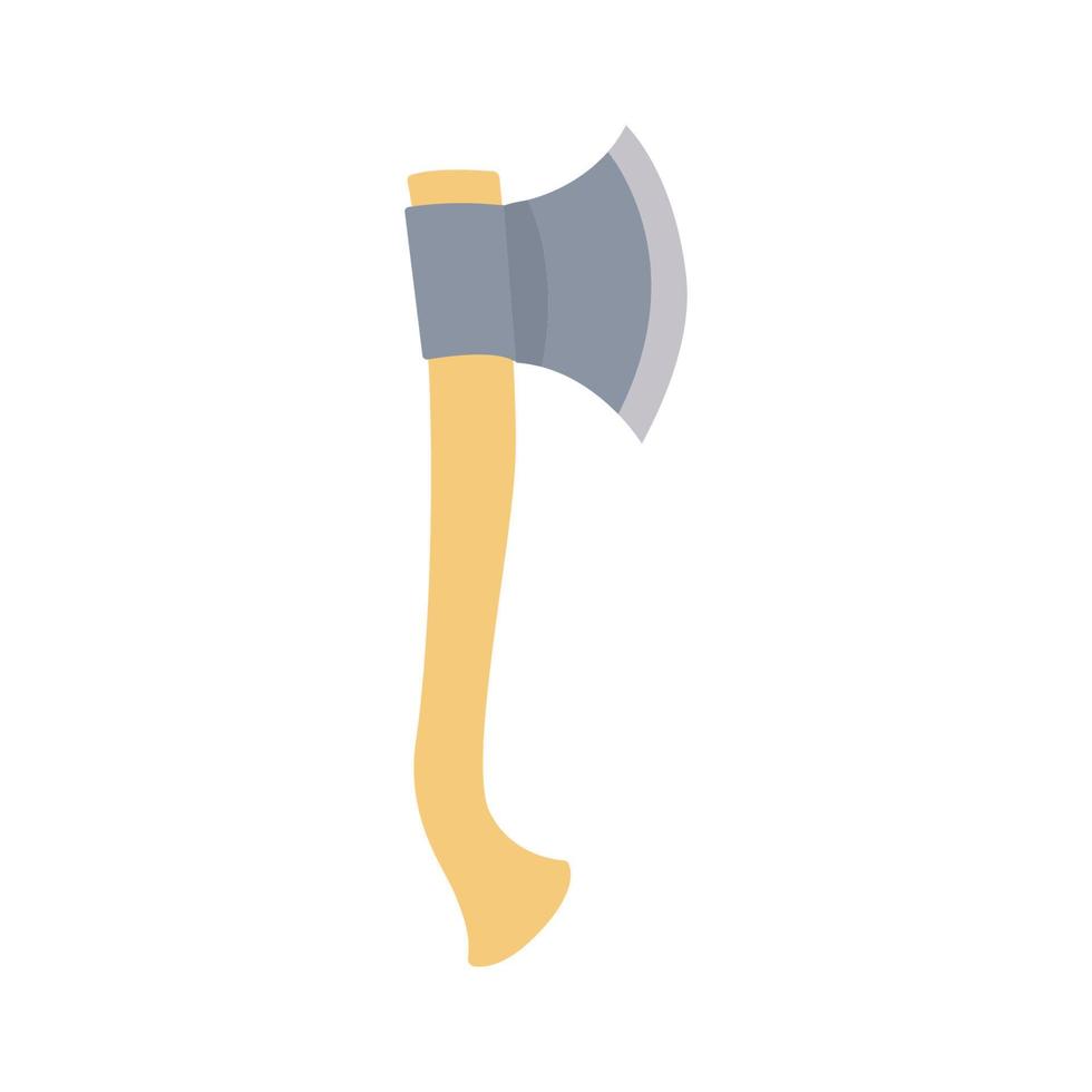 Axe Flat Illustration. Clean Icon Design Element on Isolated White Background vector