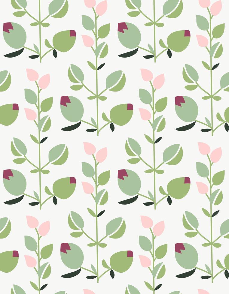 Floral spring pattern vector