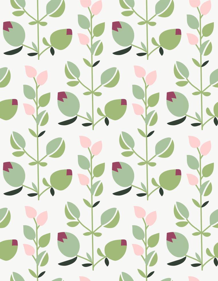 Floral spring pattern vector