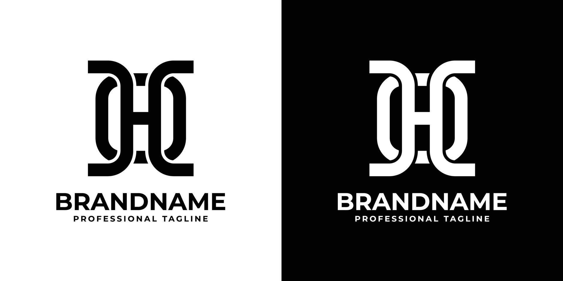 Simple OH or HO Monogram Logo, suitable for any business with OH or HO initial. vector