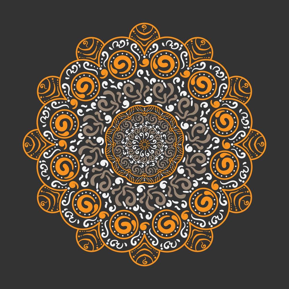 Mandala Ornament Geometric Background vector