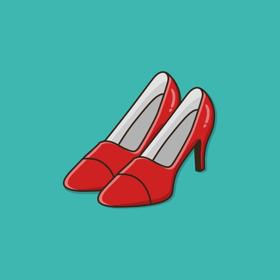 Ilustración de vector de zapatos de mujer