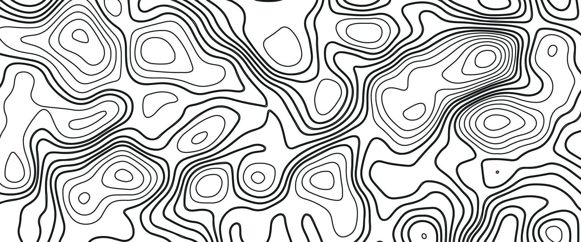 Abstract Blank Detailed Topographic Contour Map Subtle White Vector Background. Geographic topographic map grid. Line map with elevation. Topographic Cartography. Topographic Map. Topographic Relief.