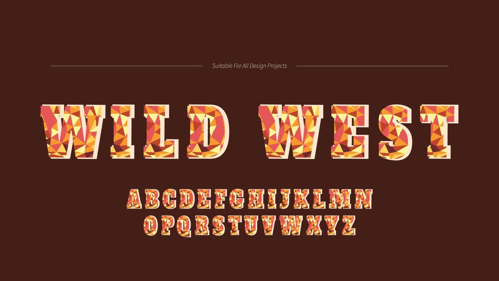 Rock Hard Slab Serif Stylish Font vector