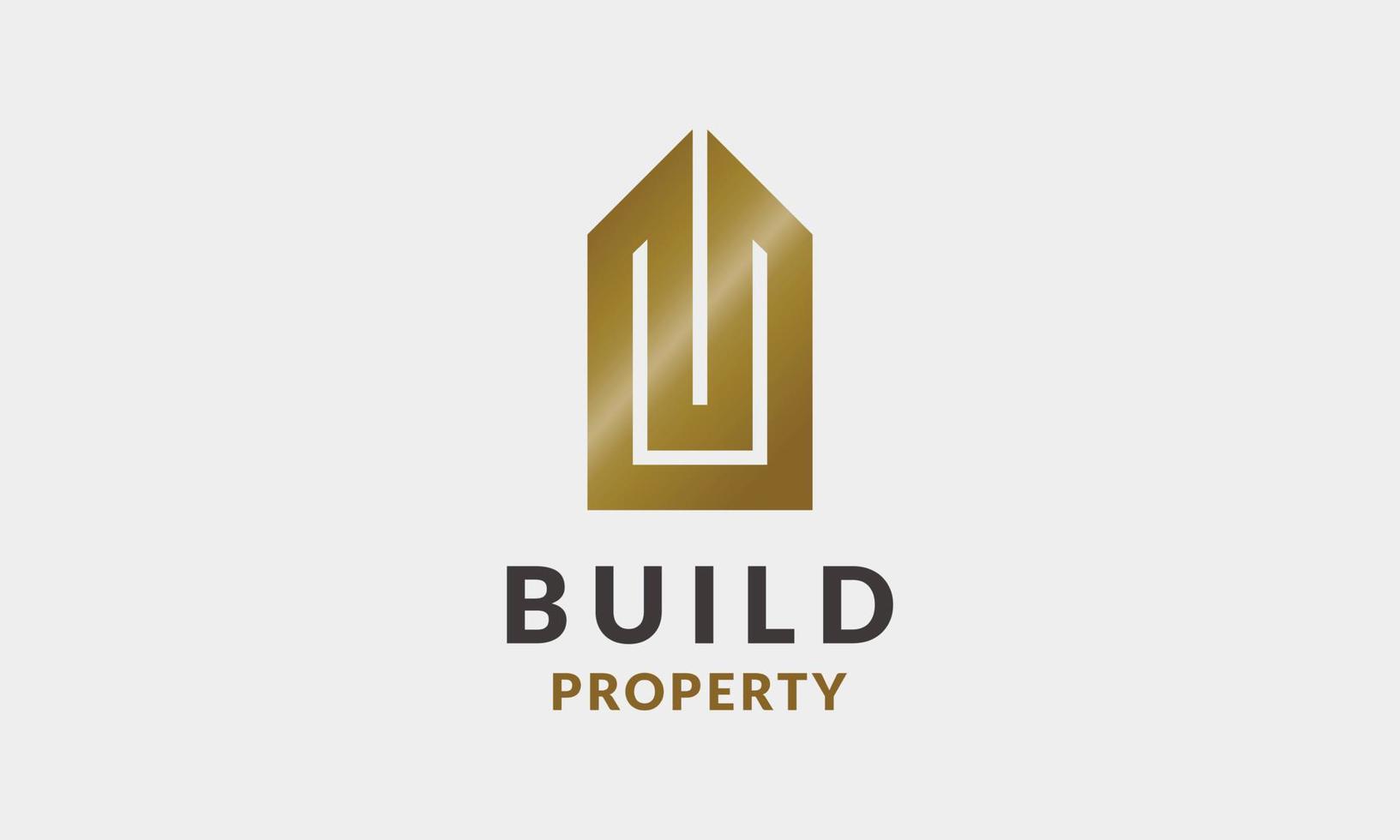 Logo vector elegant design modern concept property real estate