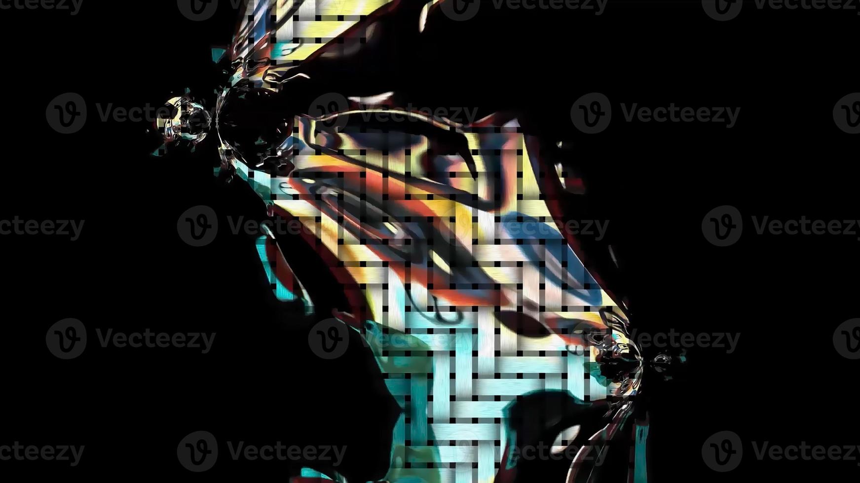 Geometric Abstract Pattern Digital Rendering photo