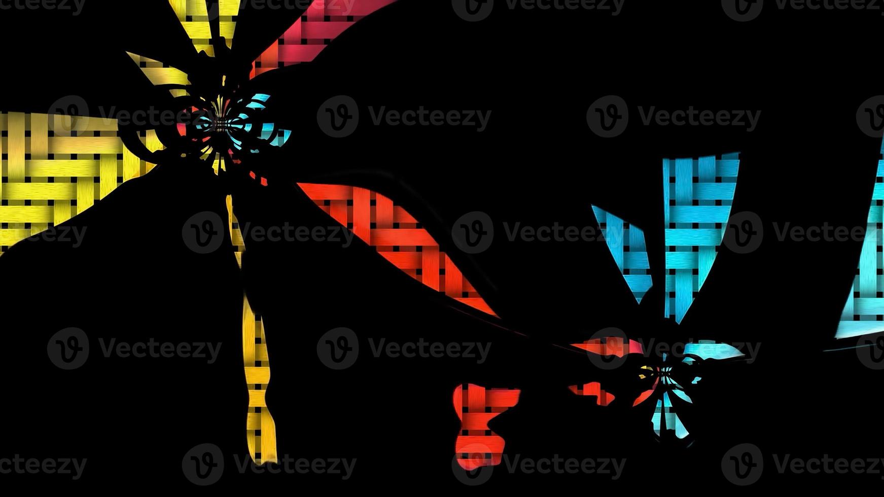 Geometric Abstract Pattern Digital Rendering photo