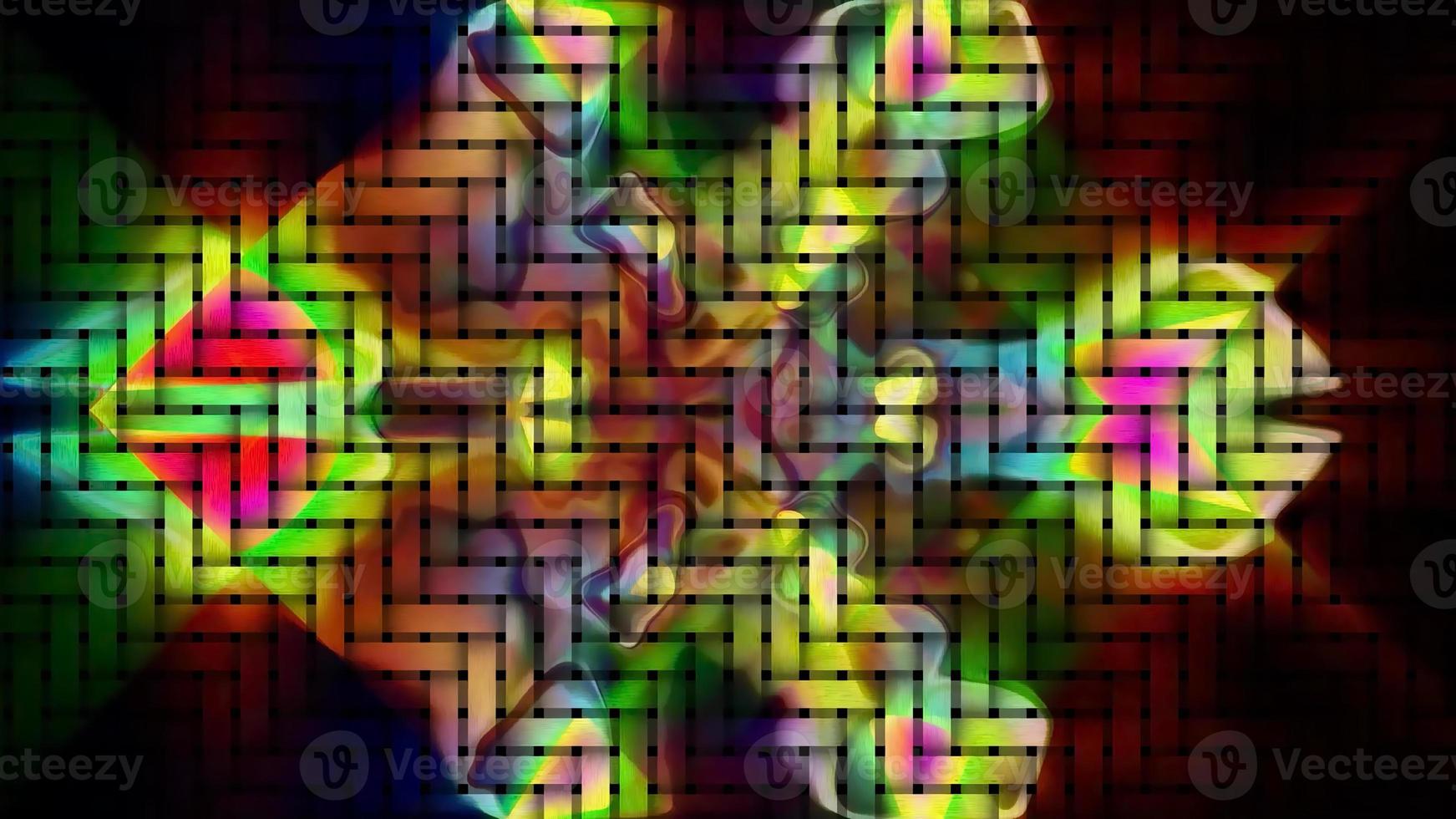 Geometric Abstract Pattern Digital Rendering photo