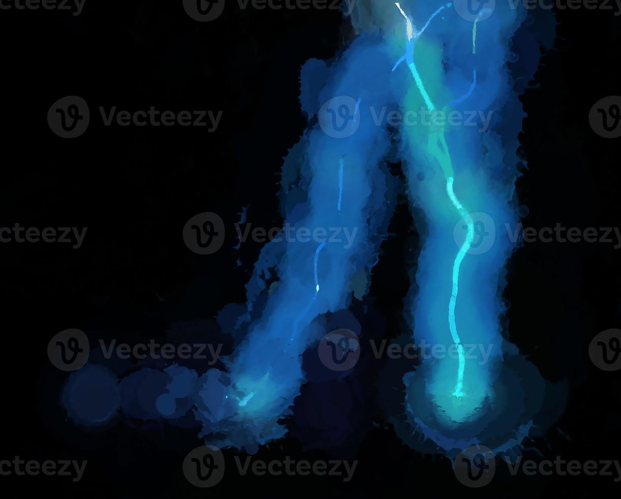 Digital Illustration High Energy Vibrant Beautiful Background photo