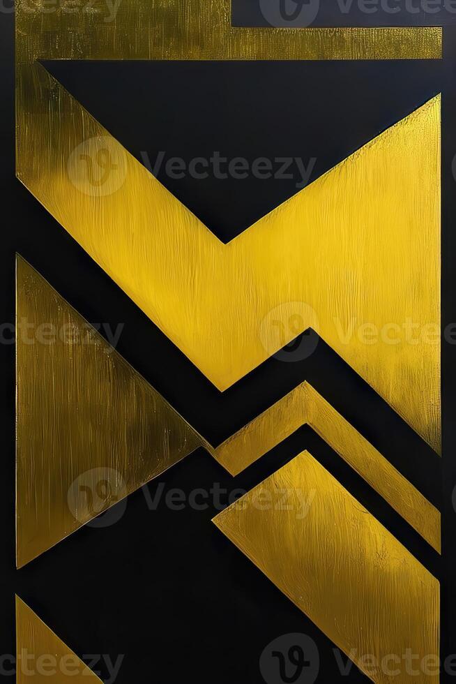 retro black and gold