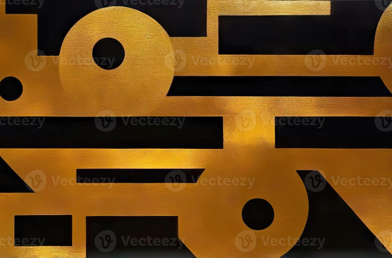 retro black and gold