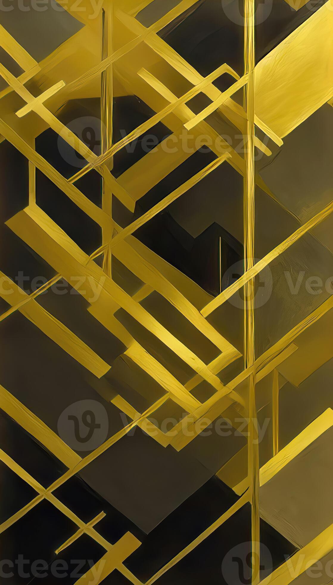 retro black and gold