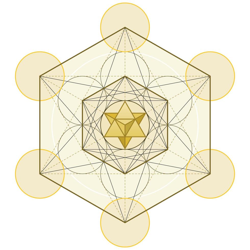 Metatron symbol vector design