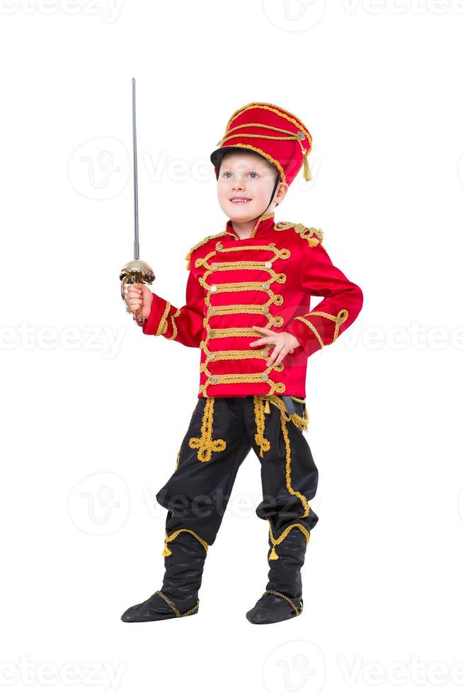 Nice boy wearing like guardsman 18940170 Stock Photo at Vecteezy