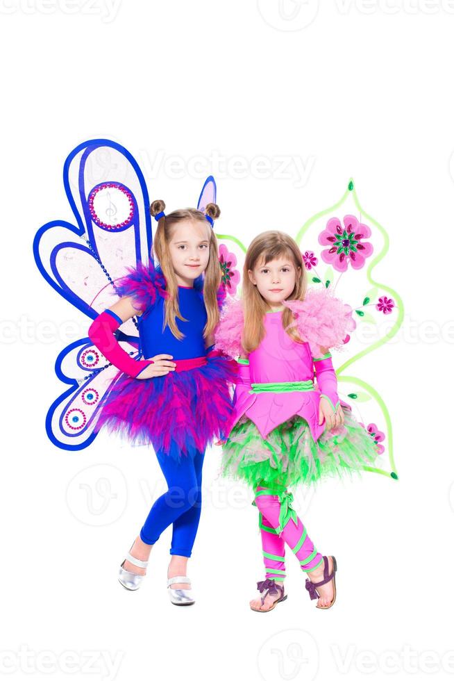 Two beautiful little girls photo