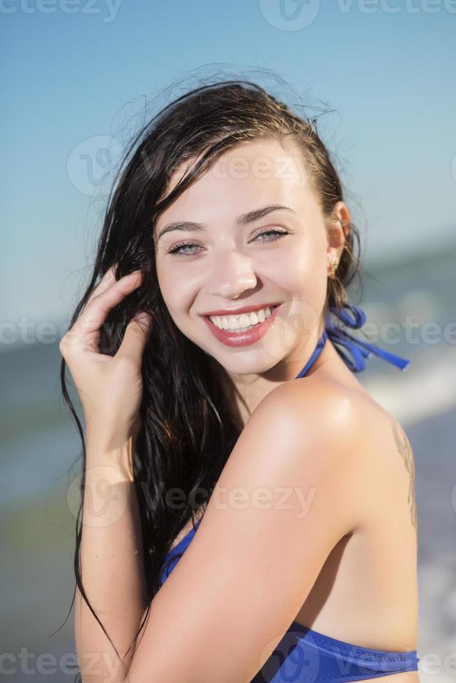 Portrait of pretty woman photo
